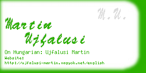 martin ujfalusi business card